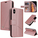 Custodia per telefono in pelle ad angolo retto GQUTROBE, For iPhone XS Max, For iPhone 7 Plus / 8 Plus, For iPhone 6 Plus / 6s Plus, For iPhone 6 / 6S