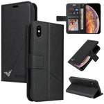 Custodia per telefono in pelle ad angolo retto GQUTROBE, For iPhone XS Max, For iPhone 7 Plus / 8 Plus, For iPhone 6 Plus / 6s Plus, For iPhone 6 / 6S