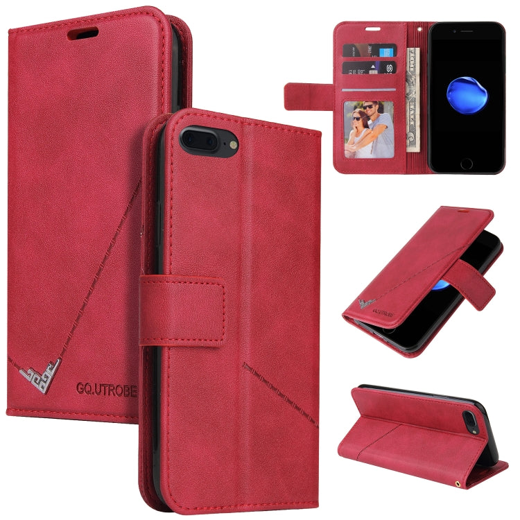 Custodia per telefono in pelle ad angolo retto GQUTROBE, For iPhone XS Max, For iPhone 7 Plus / 8 Plus, For iPhone 6 Plus / 6s Plus, For iPhone 6 / 6S