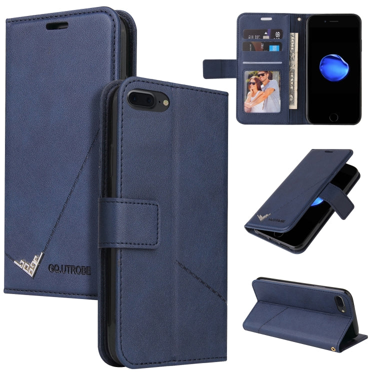Custodia per telefono in pelle ad angolo retto GQUTROBE, For iPhone XS Max, For iPhone 7 Plus / 8 Plus, For iPhone 6 Plus / 6s Plus, For iPhone 6 / 6S