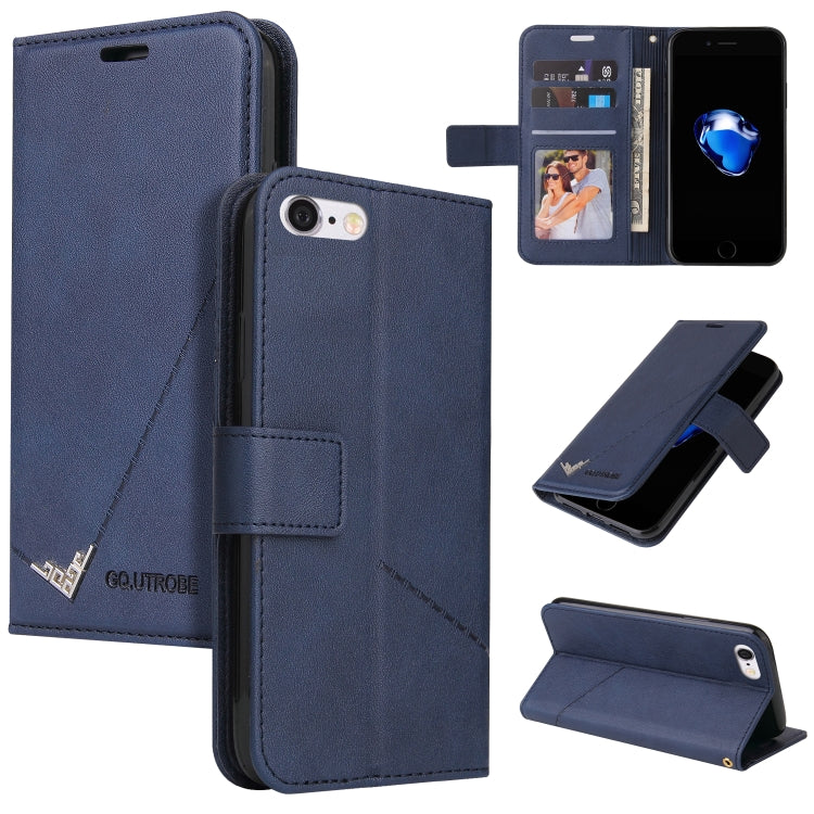 Custodia per telefono in pelle ad angolo retto GQUTROBE, For iPhone 7 / 8 / SE 2020 / SE 2022