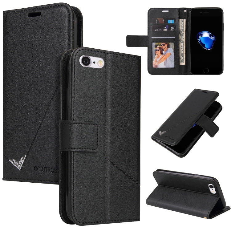 Custodia per telefono in pelle ad angolo retto GQUTROBE, For iPhone 7 / 8 / SE 2020 / SE 2022