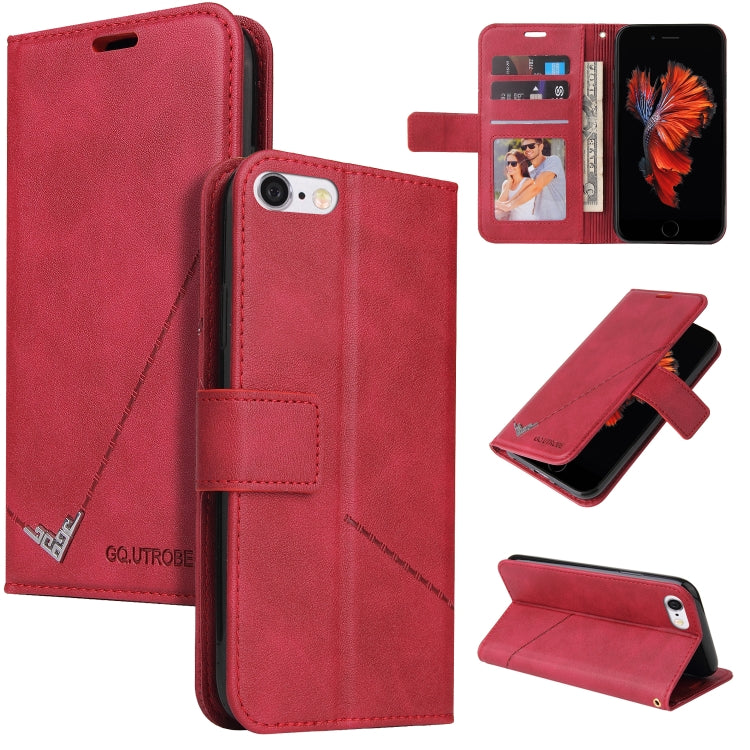 Custodia per telefono in pelle ad angolo retto GQUTROBE, For iPhone XS Max, For iPhone 7 Plus / 8 Plus, For iPhone 6 Plus / 6s Plus, For iPhone 6 / 6S