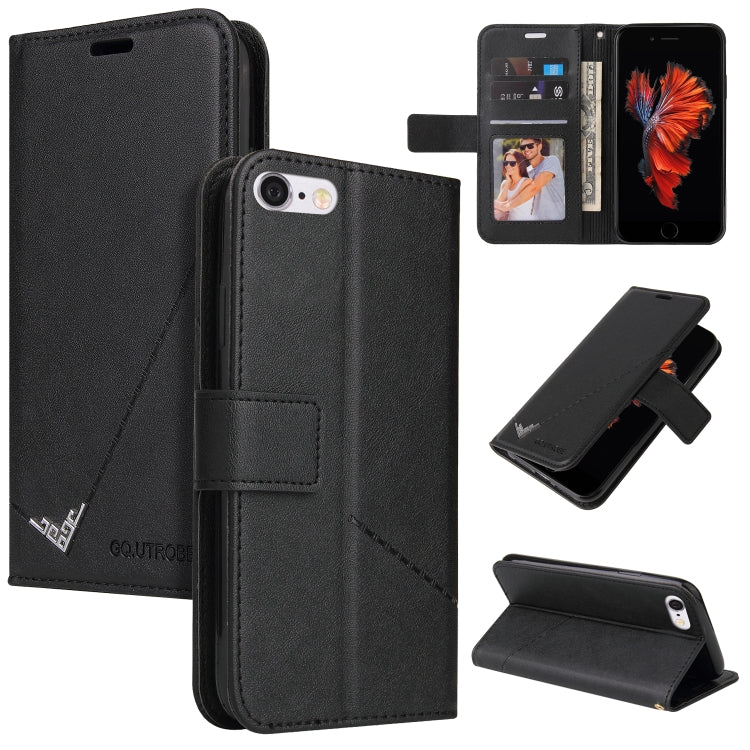 Custodia per telefono in pelle ad angolo retto GQUTROBE, For iPhone XS Max, For iPhone 7 Plus / 8 Plus, For iPhone 6 Plus / 6s Plus, For iPhone 6 / 6S