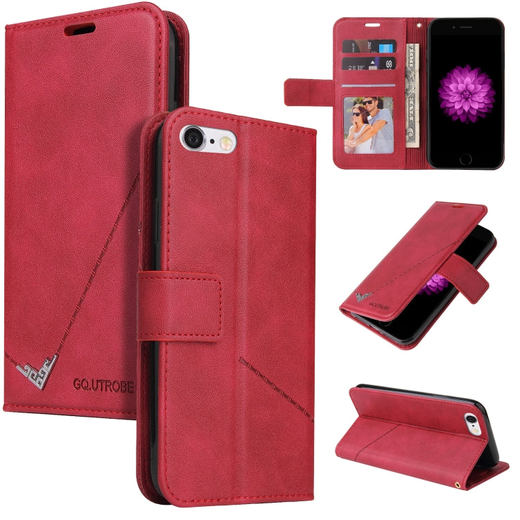 Custodia per telefono in pelle ad angolo retto GQUTROBE, For iPhone XS Max, For iPhone 7 Plus / 8 Plus, For iPhone 6 Plus / 6s Plus, For iPhone 6 / 6S