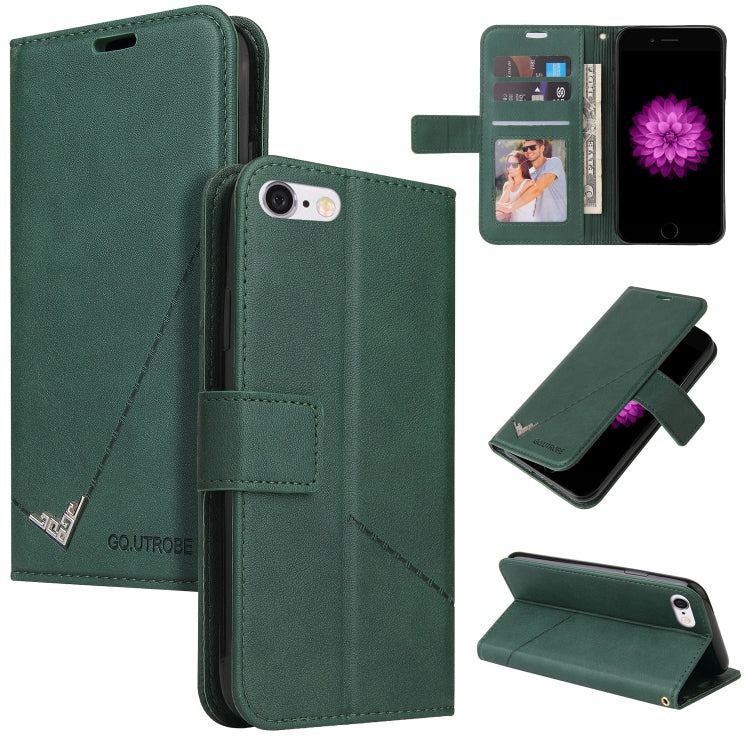 Custodia per telefono in pelle ad angolo retto GQUTROBE, For iPhone XS Max, For iPhone 7 Plus / 8 Plus, For iPhone 6 Plus / 6s Plus, For iPhone 6 / 6S