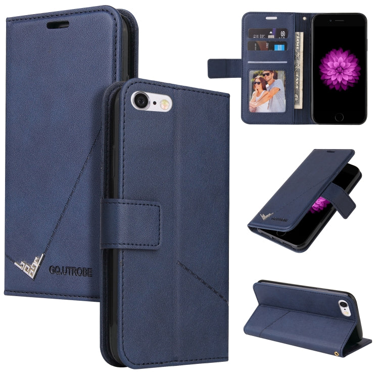Custodia per telefono in pelle ad angolo retto GQUTROBE, For iPhone XS Max, For iPhone 7 Plus / 8 Plus, For iPhone 6 Plus / 6s Plus, For iPhone 6 / 6S