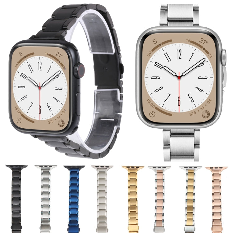 Cinturino in metallo con tre perline per Apple Watch