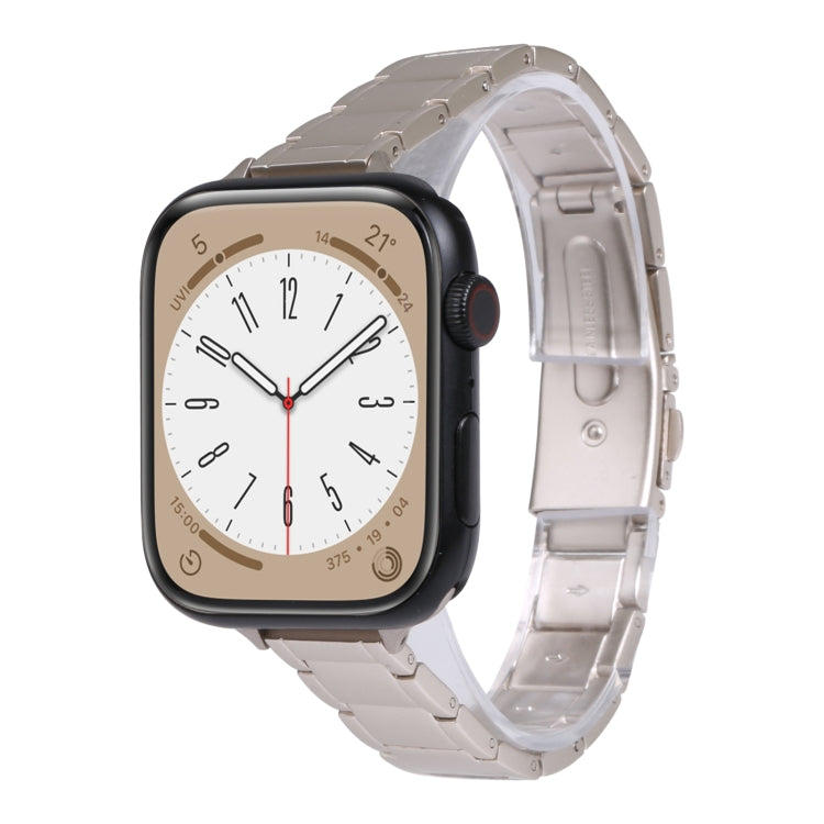 Cinturino in metallo con tre perline per Apple Watch