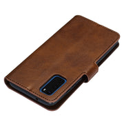 Custodia portafoglio in pelle con slot carte per Galaxy S20