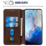 Custodia portafoglio in pelle per Samsung Galaxy S20