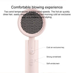 Asciugacapelli elettrico portatile originale Xiaomi Mijia H100 a ioni negativi, spina americana, H100 (White), H100 (Pink)