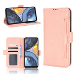 Custodia per telefono in pelle con slot per schede di consistenza al polpaccio, For Consumer Cellular ZMax 5G, For HTC Desire 22 Pro, For Motorola Moto E32s / G22, For Motorola Moto G32