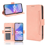 Custodia per telefono in pelle con slot per schede di consistenza al polpaccio, For OPPO A97 5G, For Realme GT2 Explorer Master, For TCL 30 XL, For vivo Y02s