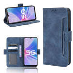 Custodia per telefono in pelle con slot per schede di consistenza al polpaccio, For OPPO A97 5G, For Realme GT2 Explorer Master, For TCL 30 XL, For vivo Y02s