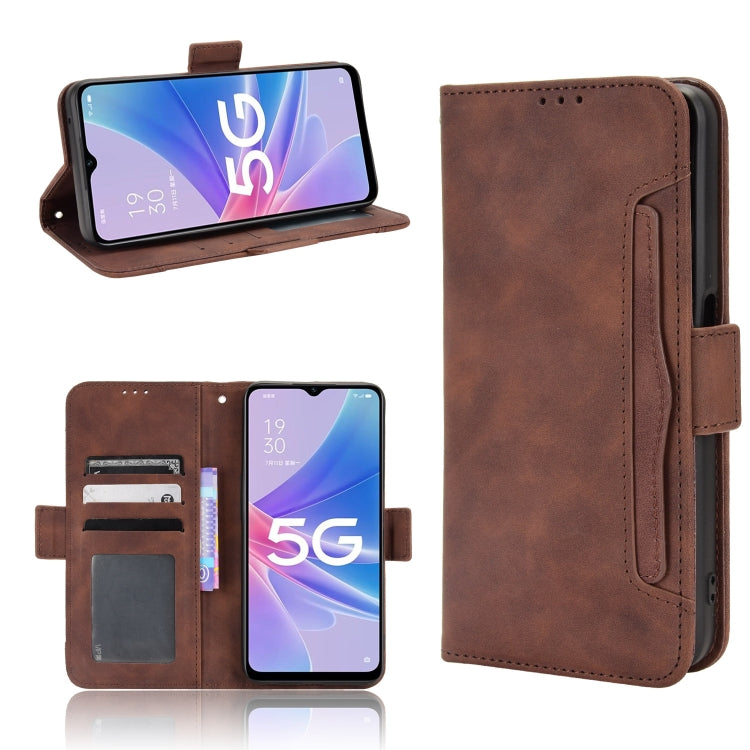 Custodia per telefono in pelle con slot per schede di consistenza al polpaccio, For OPPO A97 5G, For Realme GT2 Explorer Master, For TCL 30 XL, For vivo Y02s