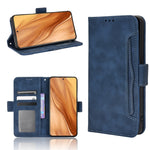 Custodia per telefono in pelle con slot per schede di consistenza al polpaccio, For OPPO A97 5G, For Realme GT2 Explorer Master, For TCL 30 XL, For vivo Y02s