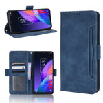 Custodia per telefono in pelle con slot per schede di consistenza al polpaccio, For OPPO A97 5G, For Realme GT2 Explorer Master, For TCL 30 XL, For vivo Y02s
