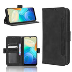 Custodia per telefono in pelle con slot per schede di consistenza al polpaccio, For OPPO A97 5G, For Realme GT2 Explorer Master, For TCL 30 XL, For vivo Y02s