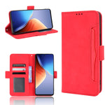 Custodia per telefono in pelle con slot per schede di consistenza al polpaccio, For Tecno Camon 19 Pro, For Tecno Camon 19, For Tecno Pova 3, For Tecno Spark 9 Pro, For ASUS ROG Phone 6 / 6 Pro