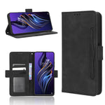 Custodia per telefono in pelle con slot per schede di consistenza al polpaccio, For Tecno Camon 19 Pro, For Tecno Camon 19, For Tecno Pova 3, For Tecno Spark 9 Pro, For ASUS ROG Phone 6 / 6 Pro
