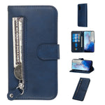 Custodia portafoglio in pelle con cerniera per Galaxy S20