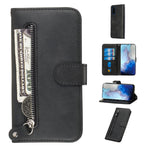 Custodia portafoglio in pelle con cerniera per Galaxy S20