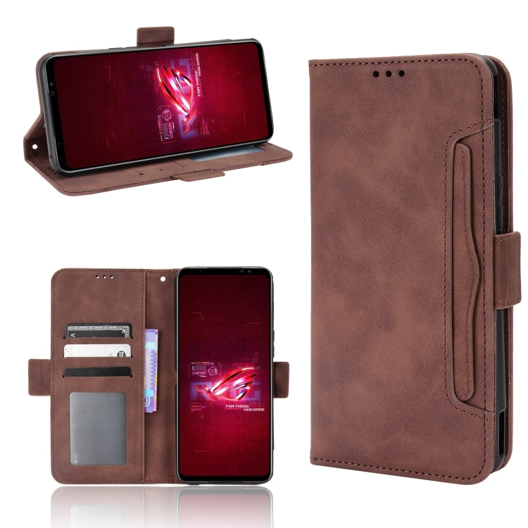 Custodia per telefono in pelle con slot per schede di consistenza al polpaccio, For Tecno Camon 19 Pro, For Tecno Camon 19, For Tecno Pova 3, For Tecno Spark 9 Pro, For ASUS ROG Phone 6 / 6 Pro