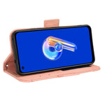 Custodia per telefono in pelle con slot per schede di consistenza al polpaccio, For ASUS Zenfone 9, For Huawei nova Y90, For Cubot X50, For Honor X40i