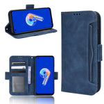 Custodia per telefono in pelle con slot per schede di consistenza al polpaccio, For ASUS Zenfone 9, For Huawei nova Y90, For Cubot X50, For Honor X40i