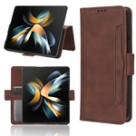 Custodia per telefono in pelle con slot per schede di consistenza al polpaccio, For Samsung Galaxy Z Fold4 5G, For HotPepper Serrano3, For OnePlus 10T 5G / Ace Pro 5G, For ZTE Avid 589 Z5158
