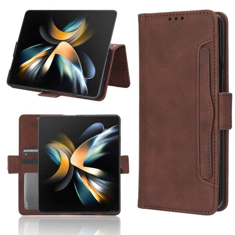 Custodia per telefono in pelle con slot per schede di consistenza al polpaccio, For Samsung Galaxy Z Fold4 5G, For HotPepper Serrano3, For OnePlus 10T 5G / Ace Pro 5G, For ZTE Avid 589 Z5158