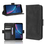 Custodia per telefono in pelle con slot per schede di consistenza al polpaccio, For Samsung Galaxy Z Fold4 5G, For HotPepper Serrano3, For OnePlus 10T 5G / Ace Pro 5G, For ZTE Avid 589 Z5158