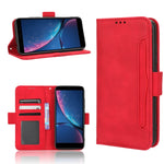 Custodia per telefono in pelle con slot per schede di consistenza al polpaccio, For Samsung Galaxy Z Fold4 5G, For HotPepper Serrano3, For OnePlus 10T 5G / Ace Pro 5G, For ZTE Avid 589 Z5158