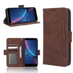 Custodia per telefono in pelle con slot per schede di consistenza al polpaccio, For Samsung Galaxy Z Fold4 5G, For HotPepper Serrano3, For OnePlus 10T 5G / Ace Pro 5G, For ZTE Avid 589 Z5158