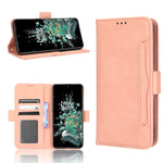 Custodia per telefono in pelle con slot per schede di consistenza al polpaccio, For Samsung Galaxy Z Fold4 5G, For HotPepper Serrano3, For OnePlus 10T 5G / Ace Pro 5G, For ZTE Avid 589 Z5158