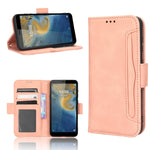 Custodia per telefono in pelle con slot per schede di consistenza al polpaccio, For Samsung Galaxy Z Fold4 5G, For HotPepper Serrano3, For OnePlus 10T 5G / Ace Pro 5G, For ZTE Avid 589 Z5158