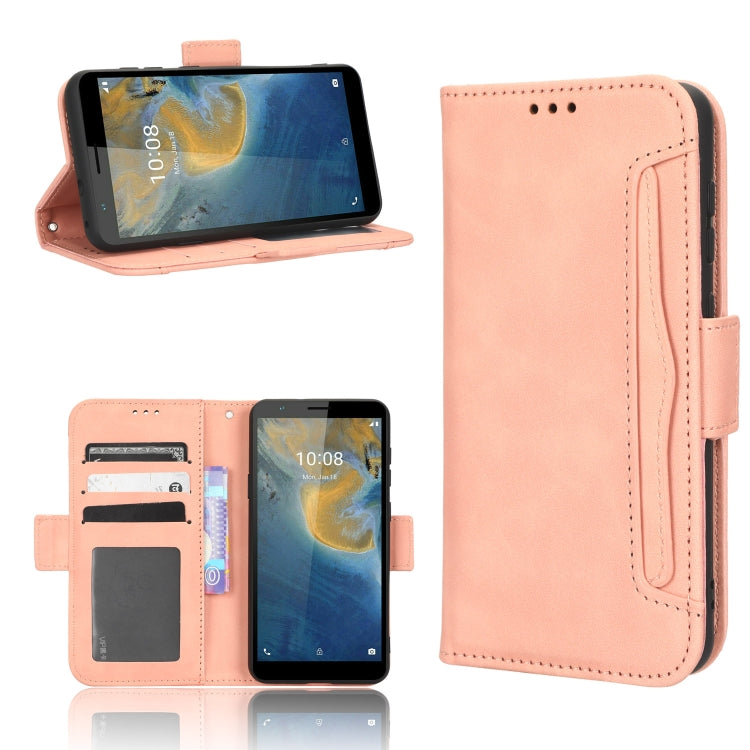 Custodia per telefono in pelle con slot per schede di consistenza al polpaccio, For Samsung Galaxy Z Fold4 5G, For HotPepper Serrano3, For OnePlus 10T 5G / Ace Pro 5G, For ZTE Avid 589 Z5158