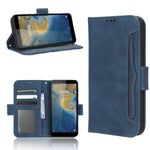 Custodia per telefono in pelle con slot per schede di consistenza al polpaccio, For Samsung Galaxy Z Fold4 5G, For HotPepper Serrano3, For OnePlus 10T 5G / Ace Pro 5G, For ZTE Avid 589 Z5158