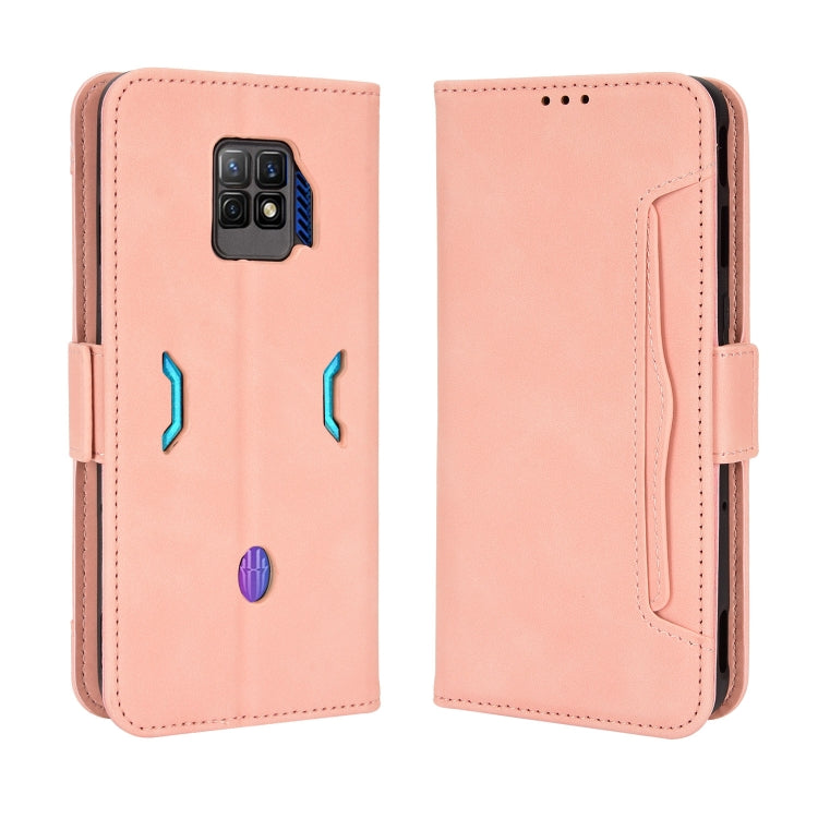 Custodia per telefono in pelle con slot per schede di consistenza al polpaccio, For ZTE Nubia Red Magic 7S Pro, For ZTE Nubia Z40S Pro, For ZTE Axon 40 Pro