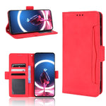 Custodia per telefono in pelle con slot per schede di consistenza al polpaccio, For ZTE Nubia Red Magic 7S Pro, For ZTE Nubia Z40S Pro, For ZTE Axon 40 Pro