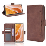 Custodia per telefono in pelle con slot per schede di consistenza al polpaccio, For ZTE Nubia Red Magic 7S Pro, For ZTE Nubia Z40S Pro, For ZTE Axon 40 Pro