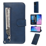 Custodia portafoglio in pelle con cerniera per Galaxy S20