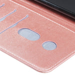 Custodia portafoglio in pelle con cerniera per Galaxy S20