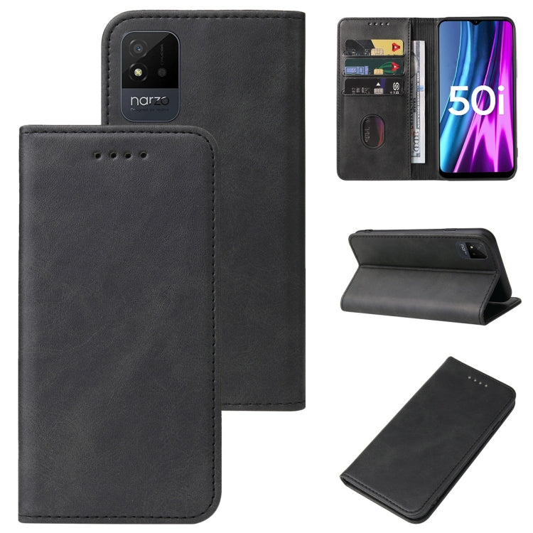 Custodia per telefono in pelle con chiusura magnetica, For Realme 6, For Realme 7 5G, For Realme 7 4G / RMX2155, For Realme C31, For Realme GT Neo Flash, For Realme GT Neo3, For Realme Narzo 50i, For Realme Q2 Pro