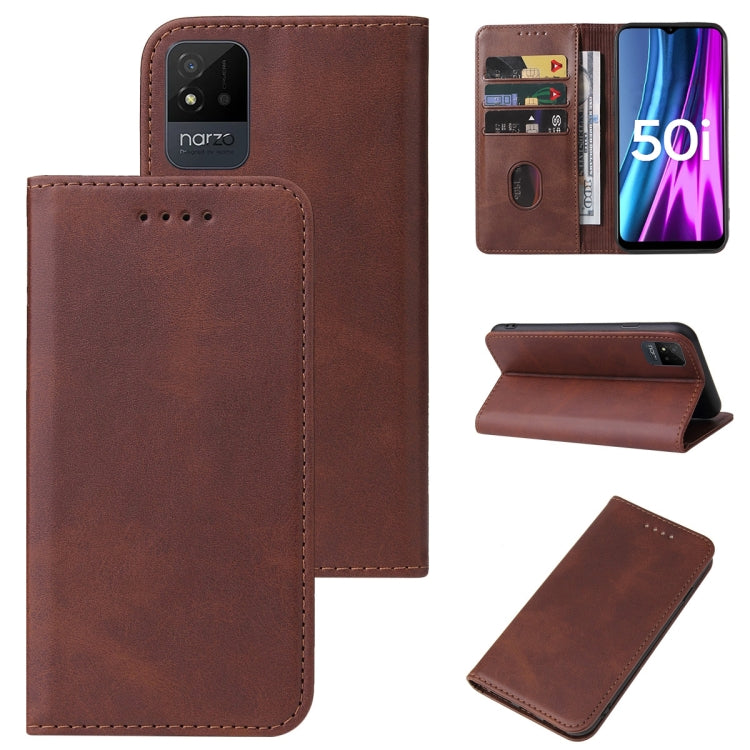 Custodia per telefono in pelle con chiusura magnetica, For Realme 6, For Realme 7 5G, For Realme 7 4G / RMX2155, For Realme C31, For Realme GT Neo Flash, For Realme GT Neo3, For Realme Narzo 50i, For Realme Q2 Pro
