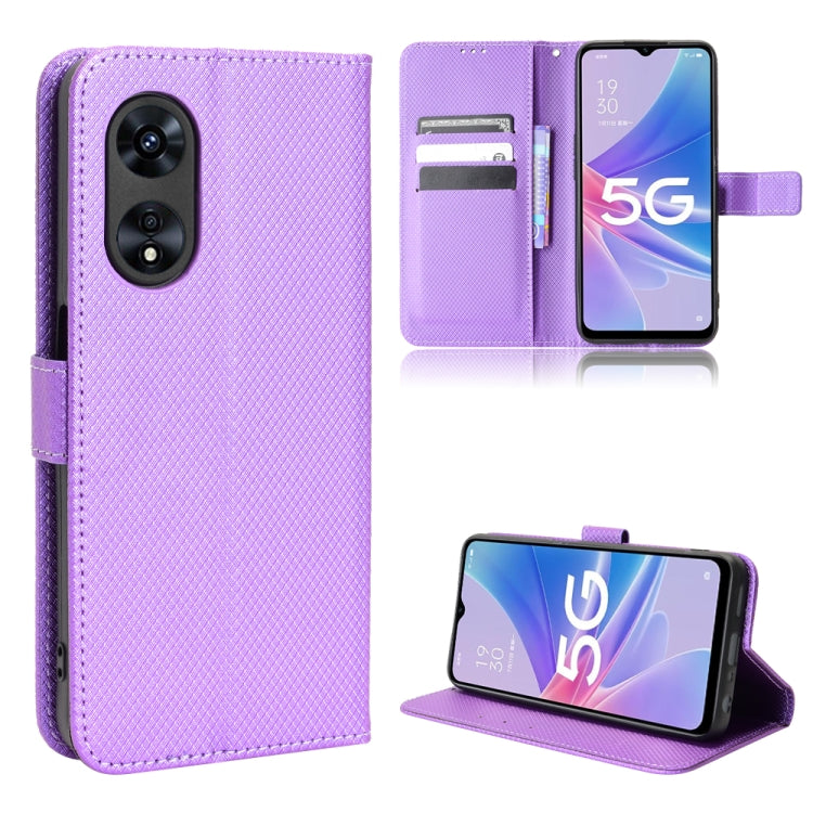 Custodia per telefono in pelle con trama a diamante, For Motorola Moto X30 Pro 5G / Edge 30 Ultra, For Nothing Phone 1, For OPPO A57 5G / 4G, For OPPO A97 5G