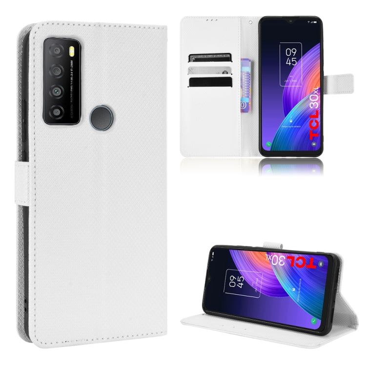 Custodia per telefono in pelle con trama a diamante, For Realme GT2 Explorer Master, For TCL 30 XL, For vivo Y02s, For vivo Y77 5G