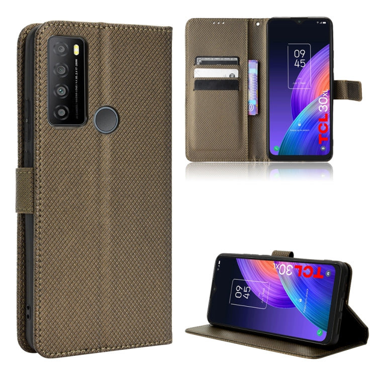 Custodia per telefono in pelle con trama a diamante, For Realme GT2 Explorer Master, For TCL 30 XL, For vivo Y02s, For vivo Y77 5G