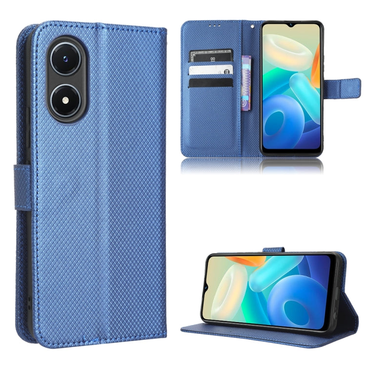 Custodia per telefono in pelle con trama a diamante, For Realme GT2 Explorer Master, For TCL 30 XL, For vivo Y02s, For vivo Y77 5G